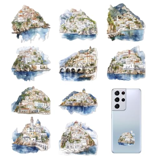 usefulbeauty Ästhetische Journalaufkleber, Naturlandschaftsaufkleber – japanisches Papier Natur Landschaft Aufkleber – selbstklebende ästhetische Aufkleber, Dekoration von usefulbeauty