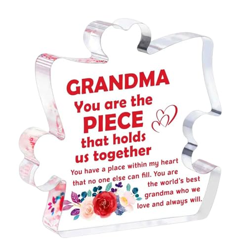 usefulbeauty Acryl Ornament für Oma, Geburtstag Ornament Acryl für Oma - Acrylplatten Souvenir Muttertagsdekoration - Oma Zeichen Acryl von usefulbeauty