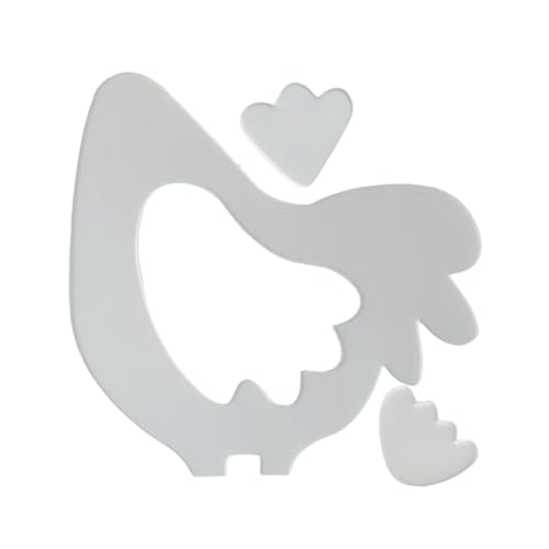 usefulbeauty Akryl Quilt Schablonen | Wiederverwendbares Acryl Hühnerform Schneidlineal - Zubehör Muster Werkzeug für Platzdeckchen Kissen Wanddekoration Familienaktivitäten Feste Anfänger von usefulbeauty