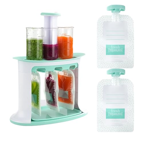 usefulbeauty Babybrei Zubereiter | Wiederverwendbarer Breimacher mit Squeeze Beuteln - Tragbarer Spender Für Obst Snack Gemüse Mahlzeiten Zubereitung | Täglich Reisen Picknick Camping von usefulbeauty