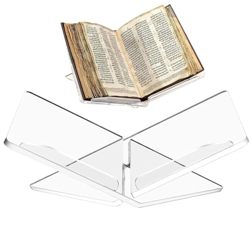 usefulbeauty Buchständer aus Acryl | Buchständer mit bequemem Lesewinkel - Buchständer mit unterem Nietendesign - Zeitungsständer usefulbeauty Buchständer aus Acryl | Buchständer mit bequemem Lesewinkel - Buchständer mit unterem Nietendesign - Zeitungsständer von usefulbeauty
