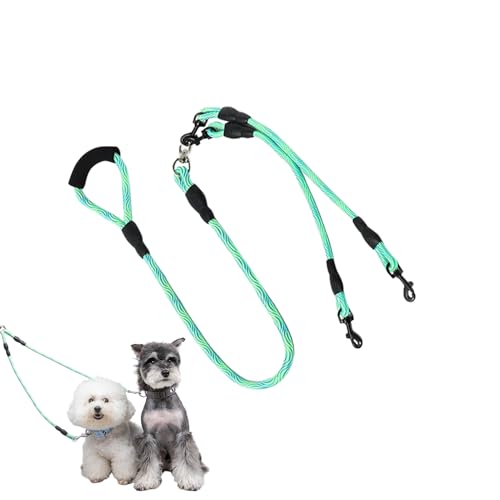usefulbeauty Doppelter Hundegurt, Zwei-Tier Hundeleine Haustiergeschirr, 360-Grad Drehbare Sicherheitsausrüstung Für Haustiere Bei Wanderungen Flussdurchquerungen Gartenläufen von usefulbeauty