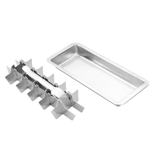 usefulbeauty Edelstahl Eiswürfelform - Retro Eishersteller,18 Fächer Edelstahl Formen Einfache Entnahme Für Barküchen von usefulbeauty