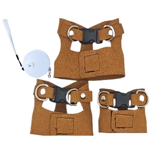 usefulbeauty Eichhörnchengeschirr, Barbu Drachengeschirr – weiches und verstellbares Geschirr für Haustiere mit Zugseil, 3 x Geschirr für Eidechse, Eichhörnchen, Chamäleon, Hamster, Frettchen, klein usefulbeauty Eichhörnchengeschirr, Barbu Drachengeschirr – weiches und verstellbares Geschirr für Haustiere mit Zugseil, 3 x Geschirr für Eidechse, Eichhörnchen, Chamäleon, Hamster, Frettchen, klein von usefulbeauty