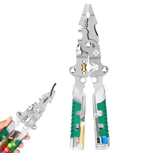 usefulbeauty Elektrischer Abisolierer, Abisolierzangen für Kabel – Spannungsprüfer, faltbar, multifunktional, für Reparatur, Verkabelung, Wartung, Schnittarbeiten usefulbeauty Elektrischer Abisolierer, Abisolierzangen für Kabel – Spannungsprüfer, faltbar, multifunktional, für Reparatur, Verkabelung, Wartung, Schnittarbeiten von usefulbeauty