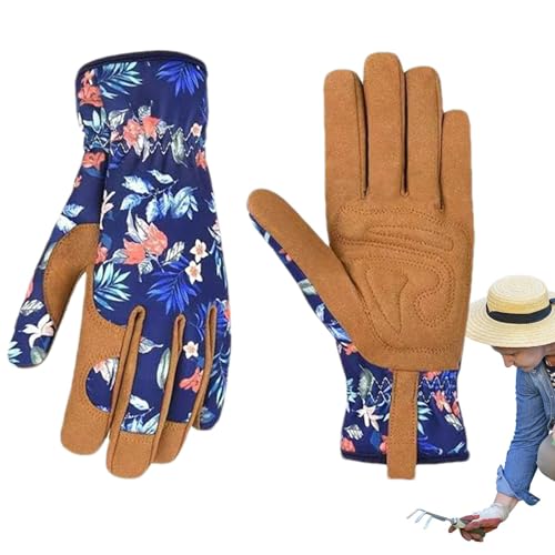 usefulbeauty Gartenhandschuhe für Damen, Gartenhandschuhe | Mehrzweckhandschuhe, Gartenhandschuhe mit Blumenmuster für Frauen, atmungsaktive Taillenhandschuhe, Arbeitshandschuhe für die von usefulbeauty