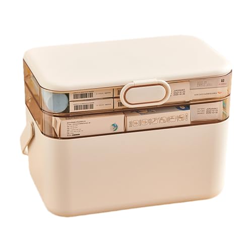 usefulbeauty Große Medikamentenbox mit drei Schichten, mehrschichtiger Medikamentenkoffer – tragbarer Medikamentenkoffer mit drei Schichten – abnehmbarer Medizinschrank, usefulbeauty Große Medikamentenbox mit drei Schichten, mehrschichtiger Medikamentenkoffer – tragbarer Medikamentenkoffer mit drei Schichten – abnehmbarer Medizinschrank, von usefulbeauty