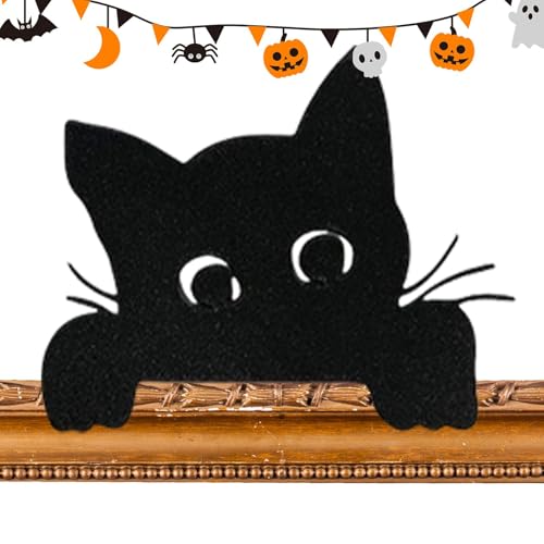 usefulbeauty Halloween-Türdekoration aus Metall, Halloween-Türdekoration – Halloweentür-Topper für den Innenbereich, Eck-Dekoration für Türrahmen, Katzen-Silhouette, Eckschild usefulbeauty Halloween-Türdekoration aus Metall, Halloween-Türdekoration – Halloweentür-Topper für den Innenbereich, Eck-Dekoration für Türrahmen, Katzen-Silhouette, Eckschild von usefulbeauty