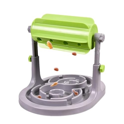 usefulbeauty Interaktives Spielzeug, auslaufend, zylindrische Rolle für Haustiere, auslaufendes Spielzeug | Leckerli-Spender – Dschungelschüssel Anti-Stress-Spielzeug von usefulbeauty