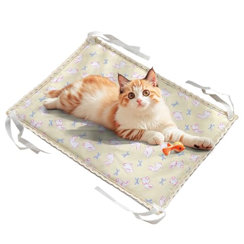 usefulbeauty Katzen Kühlmatte | Kühle Unterlage | Vier-Eckiges Seil Doppelseitiges Kühlpad Für Hundebett Wohnzimmer Außenbereich von usefulbeauty