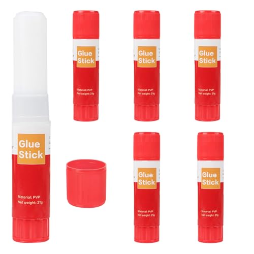 usefulbeauty Kleber für 3D-Drucker, Klebstoff für 3D-Druckplatte, 6 Stück | Lösung zur Reduzierung der Abgrenzung der Konstruktion, solide mit Zubehör für Stäbe von usefulbeauty