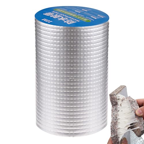 usefulbeauty Klempnerband für Leckagen, wasserdichtes Klebeband | Butyl-Dichtband mit starker Bindung – Temperaturbeständige Aluminiumfolie Dachdichtung, Schild usefulbeauty Klempnerband für Leckagen, wasserdichtes Klebeband | Butyl-Dichtband mit starker Bindung – Temperaturbeständige Aluminiumfolie Dachdichtung, Schild von usefulbeauty