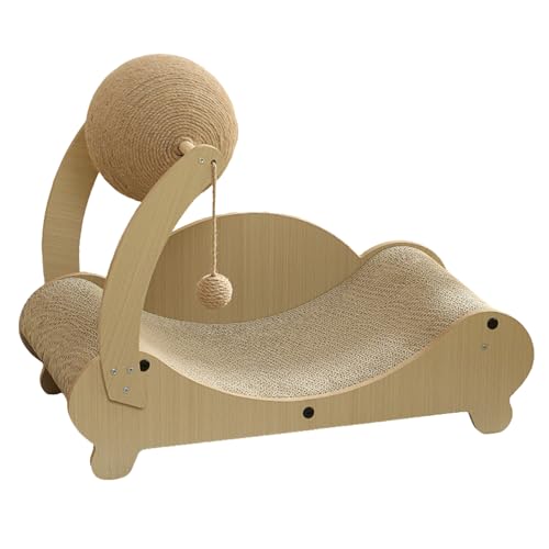 usefulbeauty Kratzbett für Katzen, Sofa, für Kätzchen | Multifunktional mit Kugel zur Entspannung, bequem, Kratzen für drinnen usefulbeauty Kratzbett für Katzen, Sofa, für Kätzchen | Multifunktional mit Kugel zur Entspannung, bequem, Kratzen für drinnen von usefulbeauty