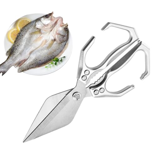 usefulbeauty Küchenschere | Edelstahl Meeresfrüchte Schere | Küchenschere Zum Schneiden Von Huhn Truthahn Krabben Zerlegen Geflügelverarbeitung Haushalt von usefulbeauty
