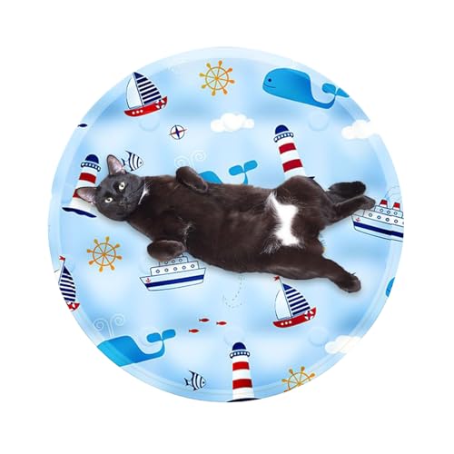 usefulbeauty Kühlmatte für Katzen | Kühlmatte für Tiere – rundes Kissen, tragbar, für Kätzchen, Kleintiere, Innen, Reisen, Auto von usefulbeauty