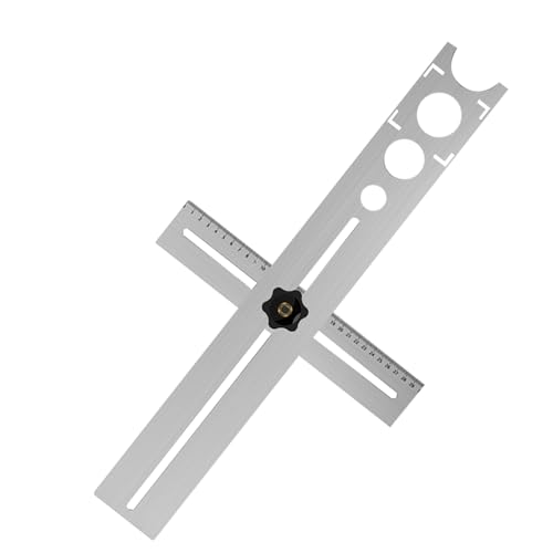 usefulbeauty Lochschneider,Edelstahl Fliesen Locher Messbereich 30 cm - Präzisionsschablone 25mm 40mm 45mm 55mm 60mm für Steckdosen Armaturen Heizungsrohre Fliesenbohren von usefulbeauty