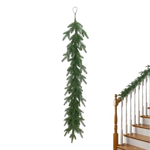 usefulbeauty Realistische Weihnachtsgirlande, Tannengirlande, künstliche Kieferngrüngirlande – Winter-Girlande Real Touch, künstliche grüne Weihnachtsgirlande, für Tisch von usefulbeauty