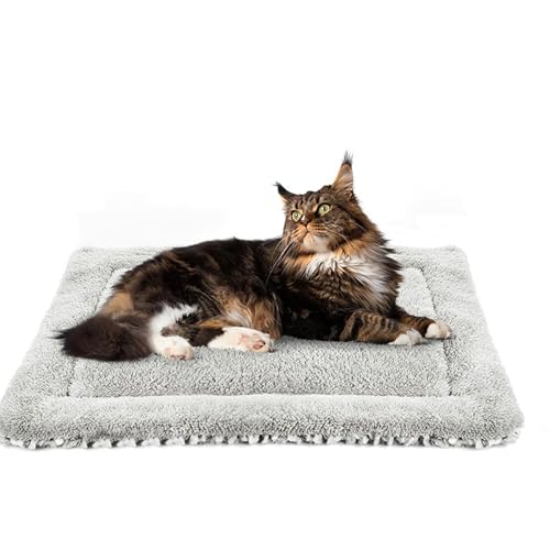 usefulbeauty Selbsterwärmendes Katzenbett,Winter Haustier Wärmematte Beidseitig Nutzbar | rutschfeste Plüschdecke Für Kleine Haustiere Welpen Kitten Kaninchen Reise Käfig von usefulbeauty