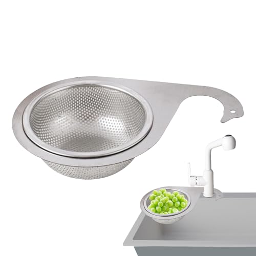 usefulbeauty Siebkorb für Küchenspüle, Eckspülenfilter, Lebensmittelauffangsieb, Lebensmittelauffangsieb, Mesh-Spülbeckensieb, verstopfungssicheres Müllsieb aus Edelstahl, Küchenzubehör für von usefulbeauty