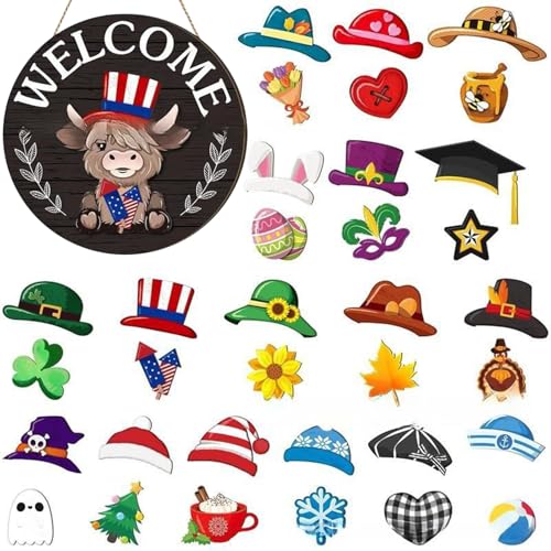 usefulbeauty Tür Willkommensschild | Austauschbares Magnetisches Willkommensschild Für Haustür,Rustikales Wohnaccessoire Für Herbst Weihnachten Halloween Büro Schlafzimmer usefulbeauty Tür Willkommensschild | Austauschbares Magnetisches Willkommensschild Für Haustür,Rustikales Wohnaccessoire Für Herbst Weihnachten Halloween Büro Schlafzimmer von usefulbeauty