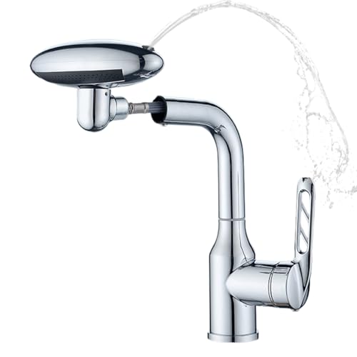 usefulbeauty Wasserhahn für Waschbecken, Wasserhahn für Badezimmer mit einem Griff | Design mit 4 Modi und 360° drehbarem Auslauf zum Händewaschen, Zähneputzen und Reinigen der Zähne von usefulbeauty