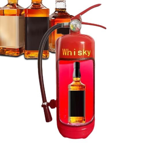usefulbeauty Whiskyhalter für Feuerlöscher, Weinflaschen-Feuerlöscher | Aufbewahrung für Alkohol-Flaschenhalter | Kreativer Eisen-Barschrank, Weinaufbewahrungsbox für von usefulbeauty
