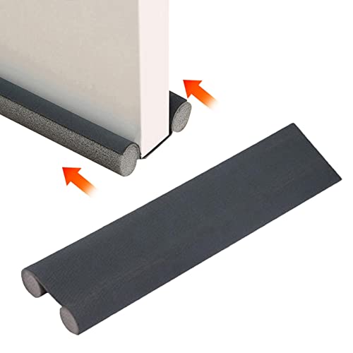 usefulbeauty Zugluftstopper Für Türen 94 cm - Türdichtung Luftzugstopper Mit Doppeldichtung Zugluftstopper | Für Tür Noise Blocker Tür Zugluftstopper Windstoppers & Türluftstopper, Grau von usefulbeauty