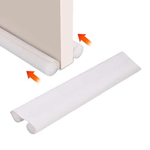 usefulbeauty Zugluftstopper Für Türen 94 cm - Türdichtung Luftzugstopper Mit Doppeldichtung Zugluftstopper | Für Tür Noise Blocker Tür Zugluftstopper Windstoppers & Türluftstopper, Weiß von usefulbeauty