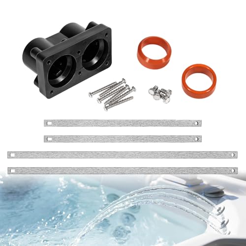 78077 Whirlpool-Heizungsendkappen-Set mit Gummidichtungen, Aluminiumstreifen und Schrauben, passend für Hot Spring, Limelight und Tiger River Heizung, Schwarz 78077 Whirlpool-Heizungsendkappen-Set mit Gummidichtungen, Aluminiumstreifen und Schrauben, passend für Hot Spring, Limelight und Tiger River Heizung, Schwarz von usvehj