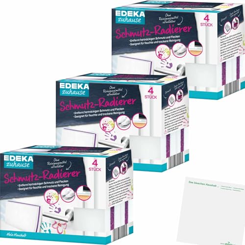 usy Bundle für Edeka Schmutz-Radierer 3er Pack (gesamt 12 Stück) Block von usy