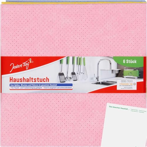 usy Bundle für Jeden Tag Haushaltstuch 38x38cm (6Stk Packung) Block von usy