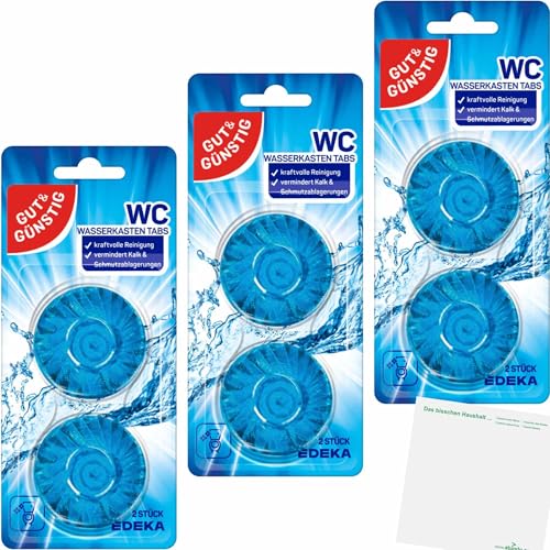 usy Gut&Günstig WC Wasserkastentabs 3er Pack (3X 2 Stück Packung) Block von usy