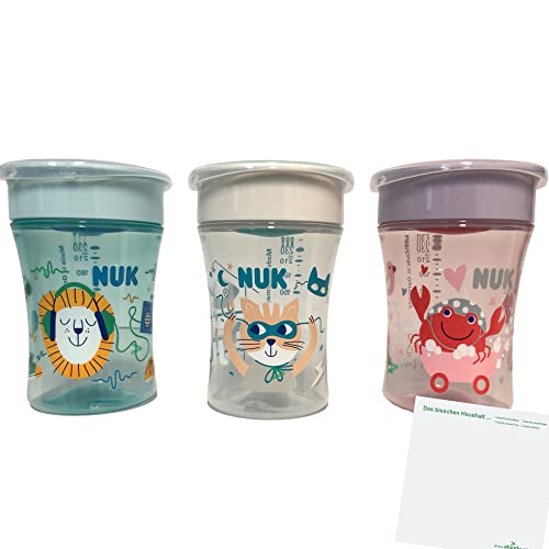 usy NUK Magic Cup Trinkbecher 360° für Kinder ab 8 Monate (230ml Vol Block von usy
