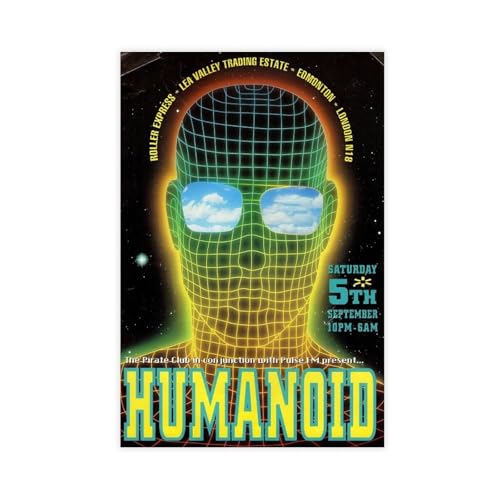 utahcr Humanoid-Poster, Leinwand-Poster, Wandkunst, Dekordruck, Bild Gemälde für Wohnzimmer, Schlafzimmer, Dekoration, 60 x 90 cm utahcr Humanoid-Poster, Leinwand-Poster, Wandkunst, Dekordruck, Bild Gemälde für Wohnzimmer, Schlafzimmer, Dekoration, 60 x 90 cm von utahcr
