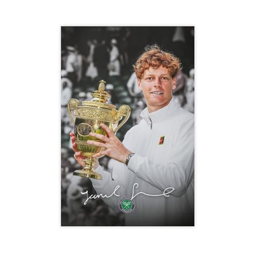 utahcr Jannik Sinner Wimbledon 2025 Poster auf Leinwand, Wandkunst, Dekordruck, Gemälde für Wohnzimmer, Schlafzimmer, Dekoration, 30 x 45 cm utahcr Jannik Sinner Wimbledon 2025 Poster auf Leinwand, Wandkunst, Dekordruck, Gemälde für Wohnzimmer, Schlafzimmer, Dekoration, 30 x 45 cm von utahcr