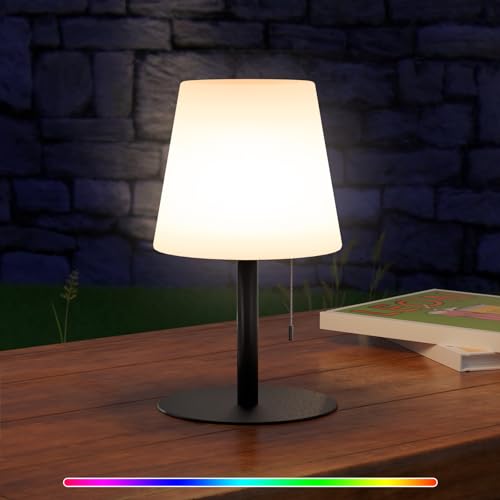 uuffoo LED Akku Tischlampe Kabellos Tischleuchte 8 Farben RGB Nachttischlampe Mit Dimmbares Farbwechsel Nachtlicht Mit Für Wohn- und Schlafzimmer Nachttischlampe für Tisch Hotel Ostern dekoration von uuffoo
