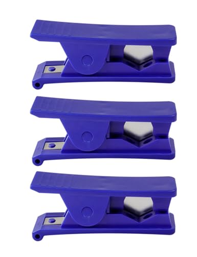 uvbws 3 x blaue Kunststoff-Rohrschneider, ein präzises Rohrschneidewerkzeug zum Schneiden von Nylon-PVC, PU-Rohren und Schläuchen mit einem Außendurchmesser von bis zu 1,9 cm von uvbws