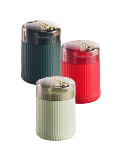 uvbws Automatischer Pop-Up-Zahnstocherspender, Aufbewahrungsbox für Zahnstocher (dunkelgrün, hellgrün, rot), 3 Stück von uvbws