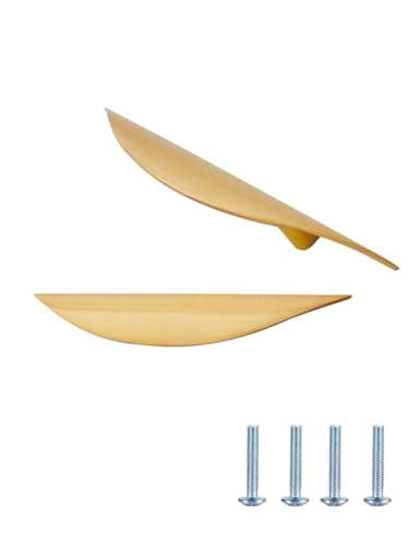 uvbws Goldener moderner Schrankgriff, halbrunder Schubladengriff, Türgriff, Halbmond-Schubladengriff, halbrund, langlebige Küchenbeschläge, geeignet für Küchen, Badezimmer usw uvbws Goldener moderner Schrankgriff, halbrunder Schubladengriff, Türgriff, Halbmond-Schubladengriff, halbrund, langlebige Küchenbeschläge, geeignet für Küchen, Badezimmer usw von uvbws
