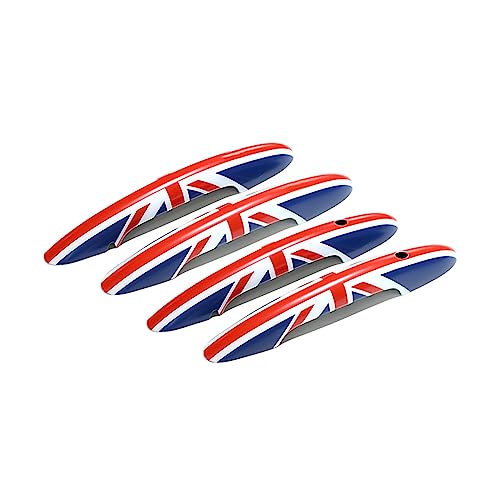 MINI F54 F55 F60 Union Jack Außentürgriffe-Kappen Blenden, Auto Türgriff Verkleidung für Mini Cooper F54 Clubman F55 hatchback F60 Countryman(Union Jack Blau, Mit schlüssellosem Zugang) von uvcany
