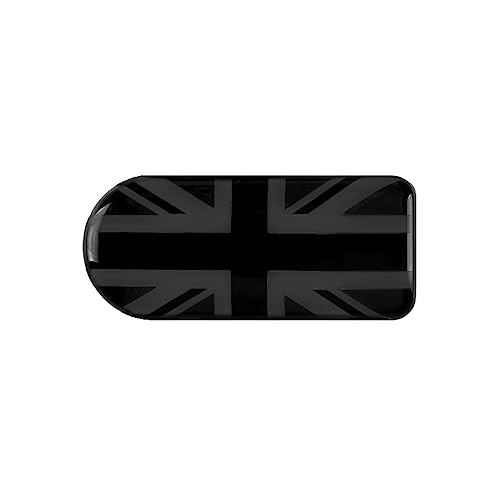 MINI F54 F60 Union Jack Handschuhfach Aufbewahrungsbox Griffabdeckung Aufkleber Zierkappe für Mini Cooper One/S/JCW F54 Clubman, F60 Countryman(Union Jack Schwarz) von uvcany