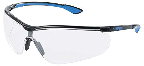 Uvex Sportstyle AR Schutzbrille - Transparente Arbeitsbrille - Schwarz-Blau von Uvex