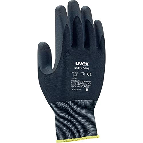 Uvex Unilite 6605 Schutzhandschuhe - 1 Paar Profi Arbeitshandschuhe 10/XL von uvex