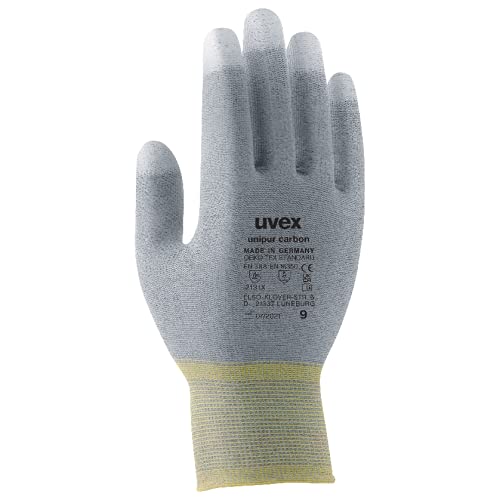Uvex Unipur Carbon Schutzhandschuhe - 1 Paar Antistatische Arbeitshandschuhe 09/L Uvex Unipur Carbon Schutzhandschuhe - 1 Paar Antistatische Arbeitshandschuhe 09/L von uvex
