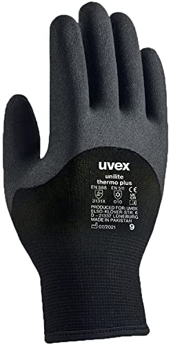 Uvex Unitlite Thermo Plus Schutzhandschuhe - 1 Paar Arbeitshandschuhe gegen Kälte 10/XL von uvex