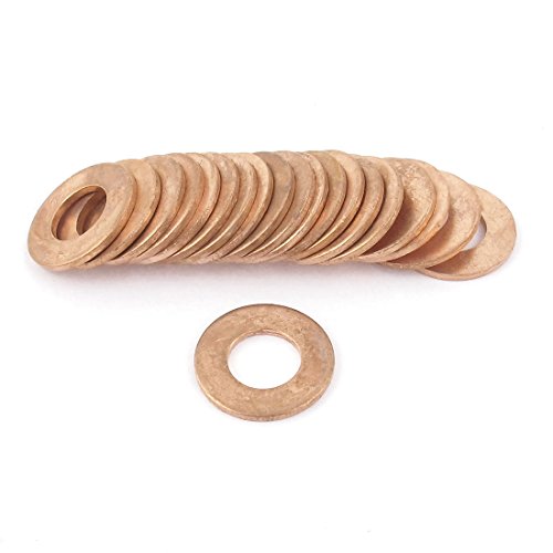 20 Stück 10x20x1.5mm Kupfer Unterlegscheibe Dichtung Distanzscheiben Dichtring Verbindungselemente de von uxcell