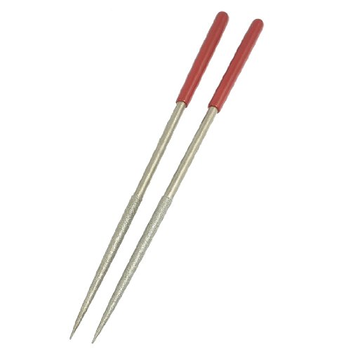 4.5 mm x 180 mm Lapidary Juwelier Runde Ratten Schwanz Diamant Needle Files 2 Pcs von uxcell