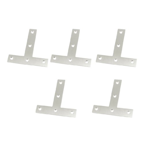 5 PCS Winkel Teller Corner Brace Wohnung T-Form Repair Bracket 80 mm x 80 mm de von uxcell