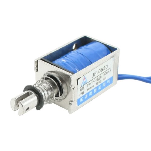 DC 24 V 300 mA Push Pull Typ offen Rahmen Solenoid Elektromagneten 10 mm 6 N 1.3lb von uxcell