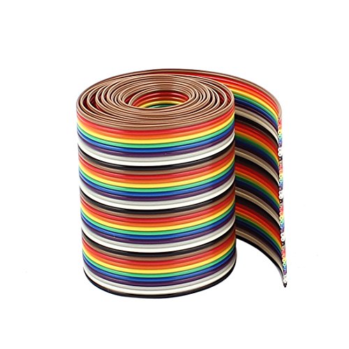 sourcing map 1 Meter lang 1,27mm Pitch 40 Pin Leiter Flachbandkabel IDC Draht Kupfer de von uxcell